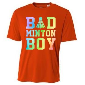 Badminton Graphic Shuttlecock Badminton Player Sport Cool Gift Cooling Performance Crew T-Shirt