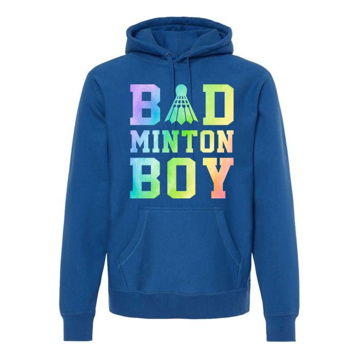 Badminton Graphic Shuttlecock Badminton Player Sport Cool Gift Premium Hoodie