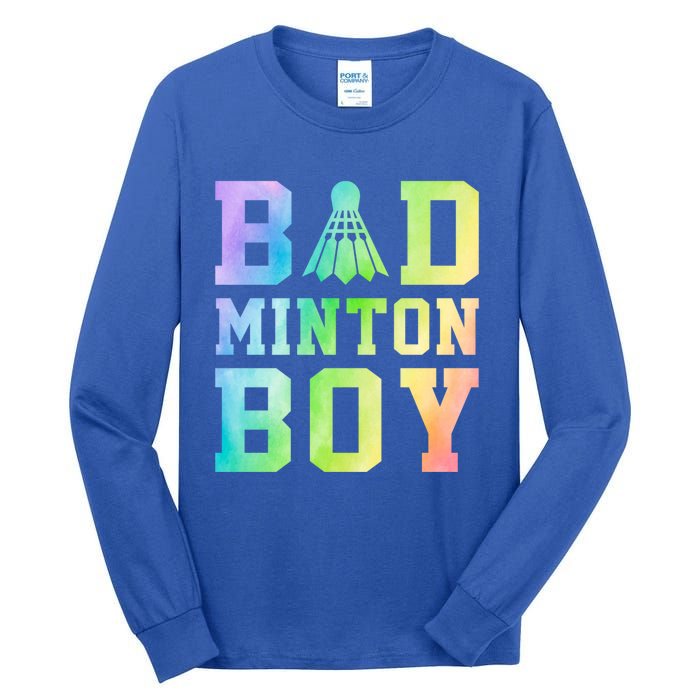 Badminton Graphic Shuttlecock Badminton Player Sport Cool Gift Tall Long Sleeve T-Shirt