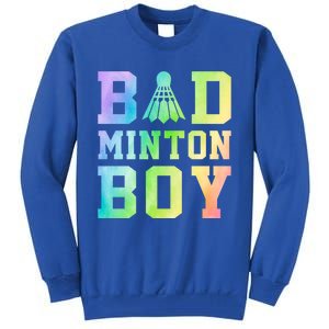 Badminton Graphic Shuttlecock Badminton Player Sport Cool Gift Tall Sweatshirt