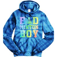 Badminton Graphic Shuttlecock Badminton Player Sport Cool Gift Tie Dye Hoodie