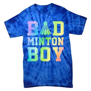 Badminton Graphic Shuttlecock Badminton Player Sport Cool Gift Tie-Dye T-Shirt