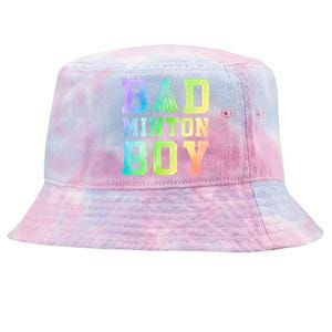 Badminton Graphic Shuttlecock Badminton Player Sport Cool Gift Tie-Dyed Bucket Hat