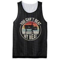 Bbq Grilling Smoking Retro Vintage You CanT Beat My Meat Mesh Reversible Basketball Jersey Tank