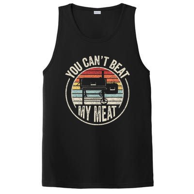 Bbq Grilling Smoking Retro Vintage You CanT Beat My Meat PosiCharge Competitor Tank