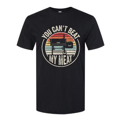 Bbq Grilling Smoking Retro Vintage You CanT Beat My Meat Softstyle CVC T-Shirt