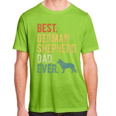 Best German Shepherd Dad Ever Dog Daddy Fathers Day Adult ChromaSoft Performance T-Shirt