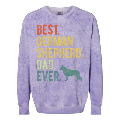 Best German Shepherd Dad Ever Dog Daddy Fathers Day Colorblast Crewneck Sweatshirt