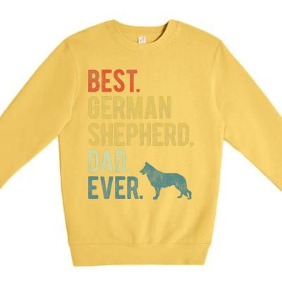 Best German Shepherd Dad Ever Dog Daddy Fathers Day Premium Crewneck Sweatshirt