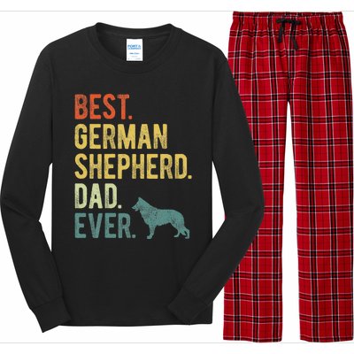 Best German Shepherd Dad Ever Dog Daddy Fathers Day Long Sleeve Pajama Set