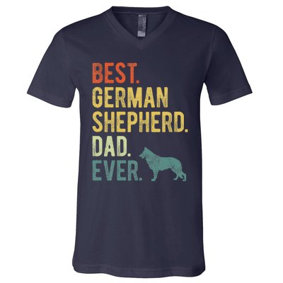 Best German Shepherd Dad Ever Dog Daddy Fathers Day V-Neck T-Shirt