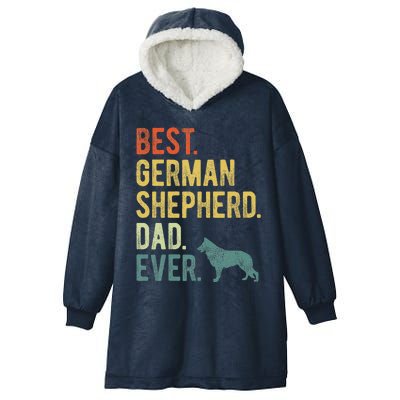 Best German Shepherd Dad Ever Dog Daddy Fathers Day Hooded Wearable Blanket