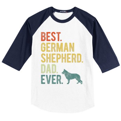 Best German Shepherd Dad Ever Dog Daddy Fathers Day Baseball Sleeve Shirt