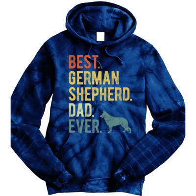 Best German Shepherd Dad Ever Dog Daddy Fathers Day Tie Dye Hoodie