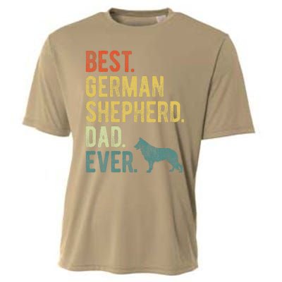 Best German Shepherd Dad Ever Dog Daddy Fathers Day Cooling Performance Crew T-Shirt