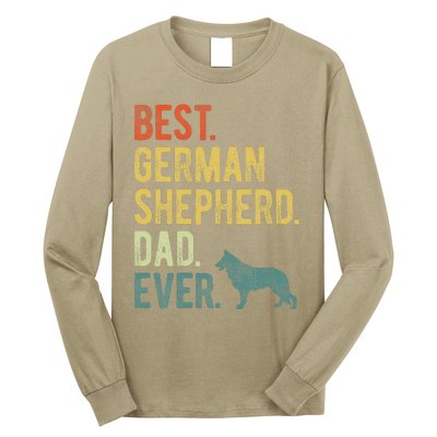 Best German Shepherd Dad Ever Dog Daddy Fathers Day Long Sleeve Shirt