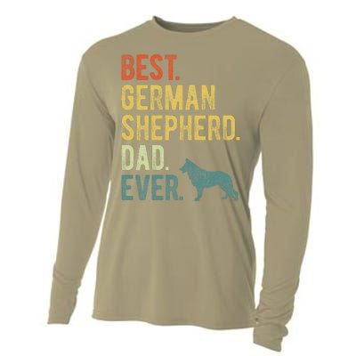 Best German Shepherd Dad Ever Dog Daddy Fathers Day Cooling Performance Long Sleeve Crew