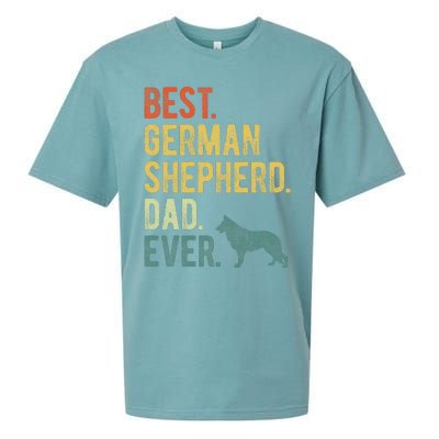 Best German Shepherd Dad Ever Dog Daddy Fathers Day Sueded Cloud Jersey T-Shirt