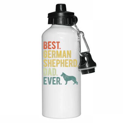 Best German Shepherd Dad Ever Dog Daddy Fathers Day Aluminum Water Bottle