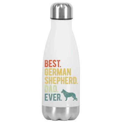 Best German Shepherd Dad Ever Dog Daddy Fathers Day Stainless Steel Insulated Water Bottle