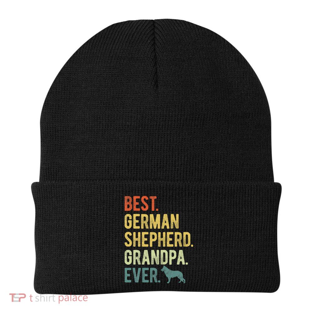 Best German Shepherd Grandpa Ever Dog Lovers Fathers Day Beanie