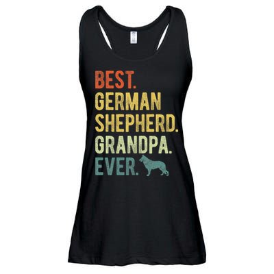 Best German Shepherd Grandpa Ever Dog Lovers Fathers Day Ladies Essential Flowy Tank