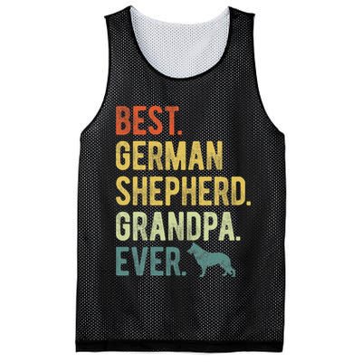 Best German Shepherd Grandpa Ever Dog Lovers Fathers Day Mesh Reversible Basketball Jersey Tank