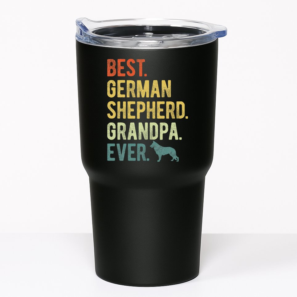 Best German Shepherd Grandpa Ever Dog Lovers Fathers Day Tumbler