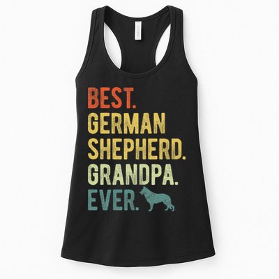 Best German Shepherd Grandpa Ever Dog Lovers Fathers Day Womens Tank Top
