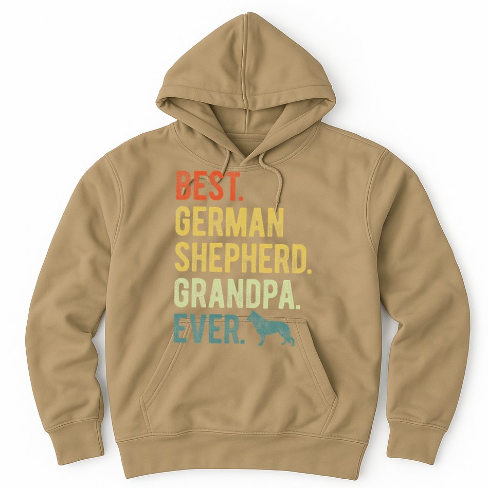 Best German Shepherd Grandpa Ever Dog Lovers Fathers Day Hoodie