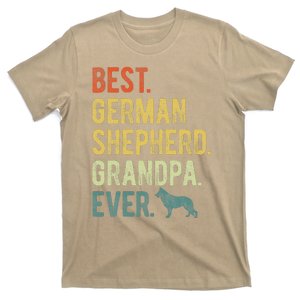 Best German Shepherd Grandpa Ever Dog Lovers Fathers Day T-Shirt