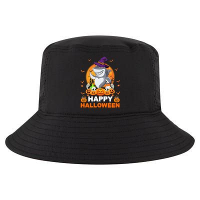 Boo Ghost Scary Pumpkin Moon Witch Shark Halloween Gift Cool Comfort Performance Bucket Hat