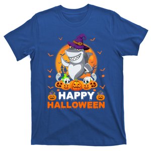 Boo Ghost Scary Pumpkin Moon Witch Shark Halloween Gift T-Shirt