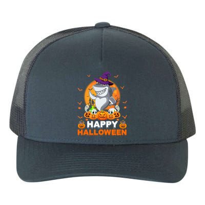 Boo Ghost Scary Pumpkin Moon Witch Shark Halloween Gift Yupoong Adult 5-Panel Trucker Hat