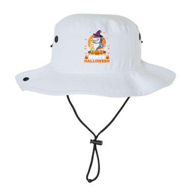 Boo Ghost Scary Pumpkin Moon Witch Shark Halloween Gift Legacy Cool Fit Booney Bucket Hat