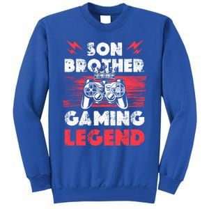 Brother Gaming Son Brother Gaming Legend Gaming Brothers Gift Tall Sweatshirt