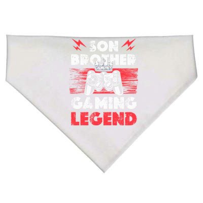 Brother Gaming Son Brother Gaming Legend Gaming Brothers Gift USA-Made Doggie Bandana