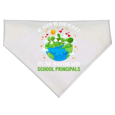 Be Good To Our Planet With School Principals Earth Day Gift USA-Made Doggie Bandana