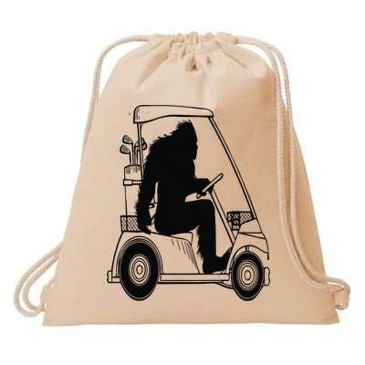 Bigfoot Golf Tee Sasquatch Driving Golf Drawstring Bag