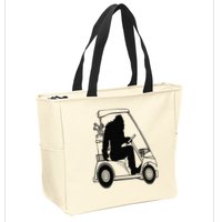 Bigfoot Golf Tee Sasquatch Driving Golf Zip Tote Bag