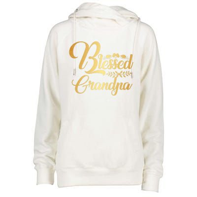 Blessed Grandpa Thanksgiving Great Gift Womens Funnel Neck Pullover Hood