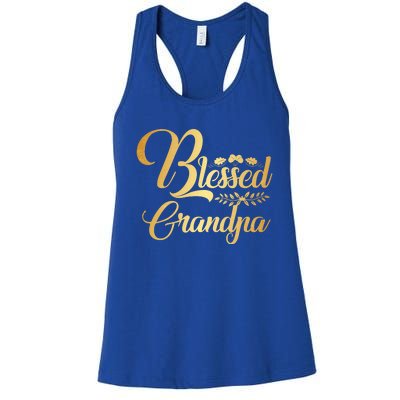 Blessed Grandpa Thanksgiving Great Gift Women's Racerback Tank