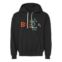 Be Greater Than Average Funny Math Teacher Nerd Garment-Dyed Fleece Hoodie