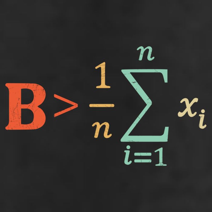 Be Greater Than Average Funny Math Teacher Nerd Garment-Dyed Fleece Hoodie