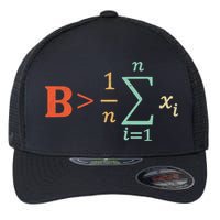 Be Greater Than Average Funny Math Teacher Nerd Flexfit Unipanel Trucker Cap