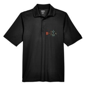 Be Greater Than Average Funny Math Teacher Nerd Men's Origin Performance Pique Polo