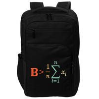 Be Greater Than Average Funny Math Teacher Nerd Impact Tech Backpack