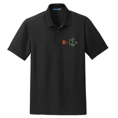 Be Greater Than Average Funny Math Teacher Nerd Dry Zone Grid Polo