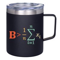 Be Greater Than Average Funny Math Teacher Nerd 12oz Stainless Steel Coffee Mug