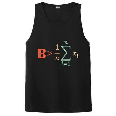 Be Greater Than Average Funny Math Teacher Nerd PosiCharge Competitor Tank